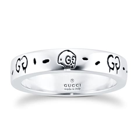 silver gucci ghost ring ebay|gucci ghost ring review.